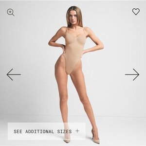 SKIMS Tan Shapewear Bodysuit Seamless Design